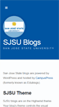 Mobile Screenshot of blogs.sjsu.edu