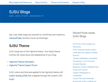 Tablet Screenshot of blogs.sjsu.edu