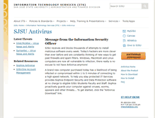 Tablet Screenshot of antivirus.sjsu.edu